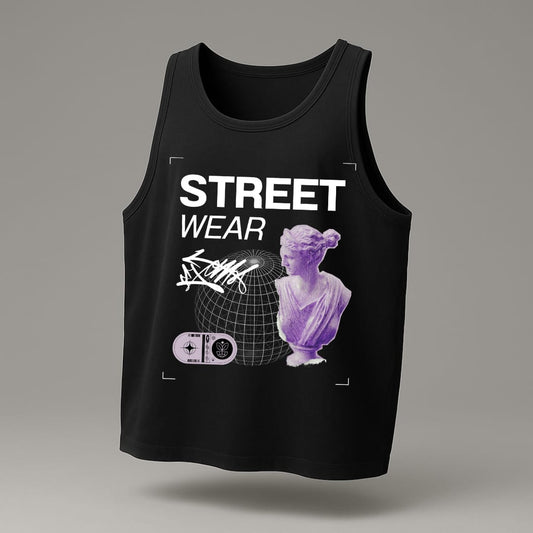 "STREET WEAR" Styled Shadow Edition Tank Top