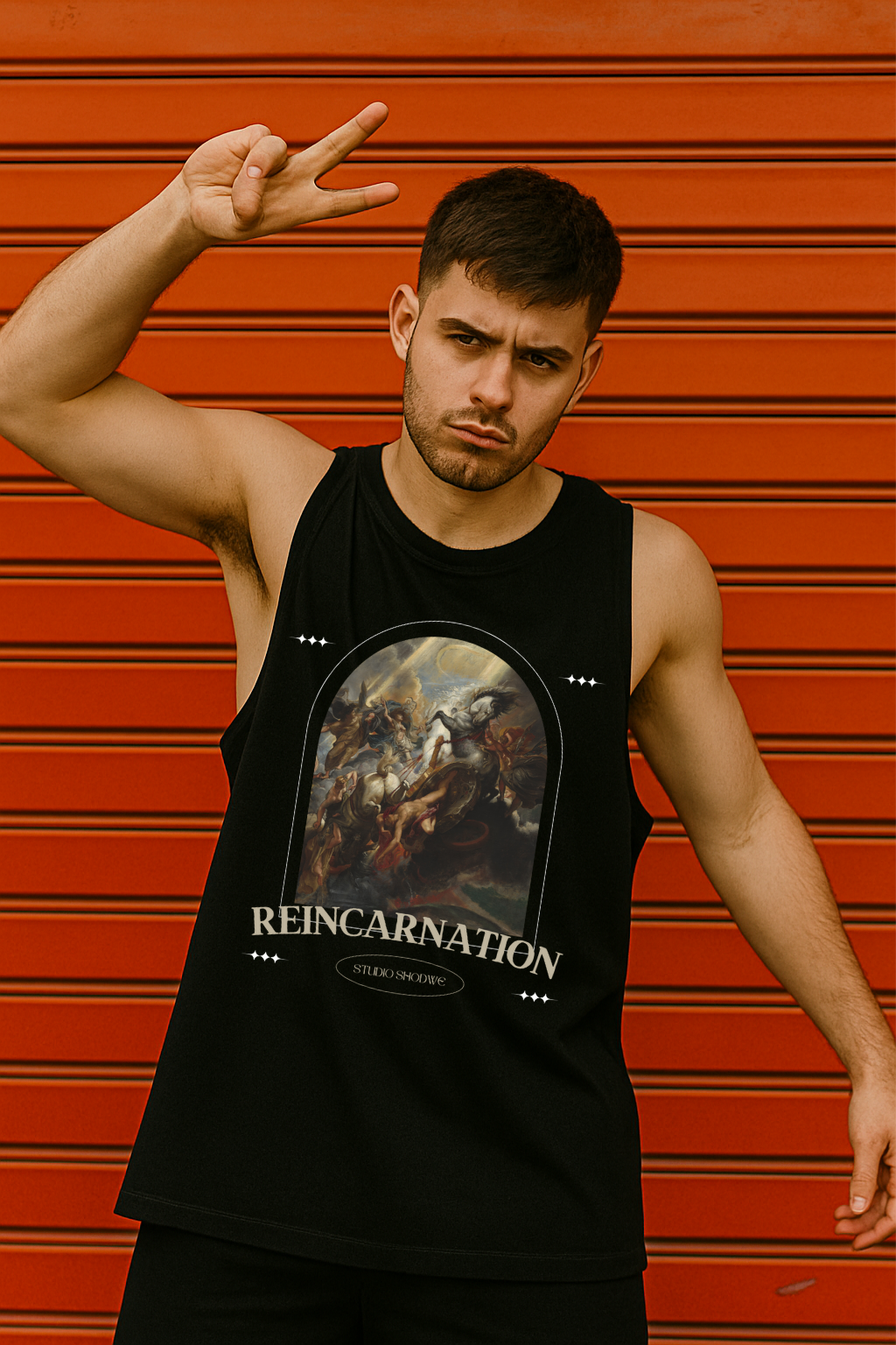 "REINCARNATION" Styled Shadow Edition Tank Top