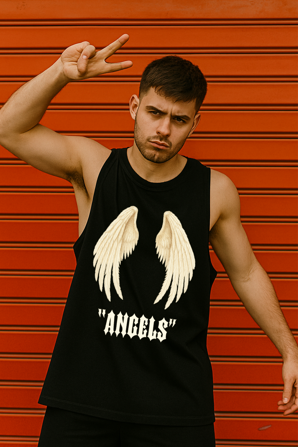 "ANGELS" Styled Shadow Edition Tank Top