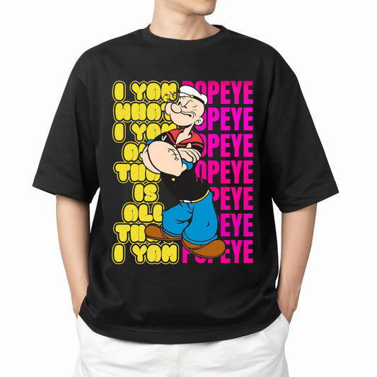 "Popeyes" style Oversized T-Shirt.
